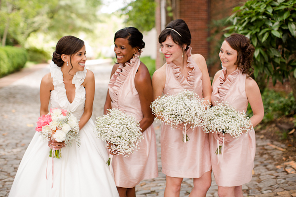 bride and bridesmaids